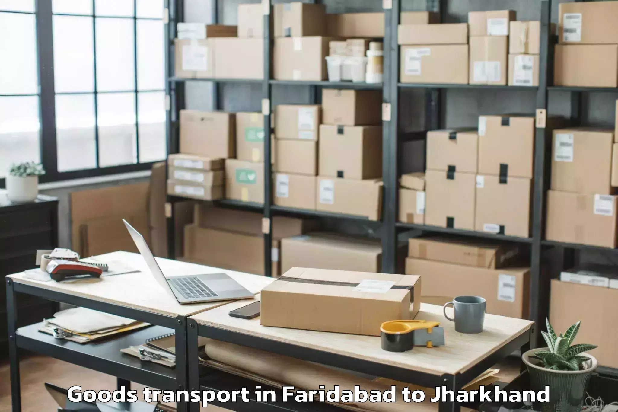 Trusted Faridabad to Panki Palamu Goods Transport